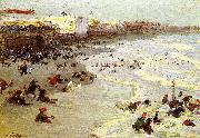 Oil painting of Coney Island, Edward Henry Potthast Prints